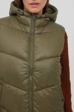 OXMO Bodywarmers Bodywarmer TABITA Dames Olijfgroen -Kledingverkoopwinkel 01bce34e206b93a2c8007589811d4c66