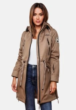 Marikoo Parkas Tussenparka Dames Donkerbeige -Kledingverkoopwinkel 0319de1b77ded218a65596d7b8e44fd9