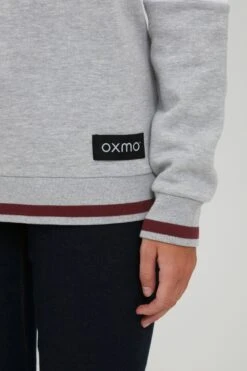 OXMO Hoodies Sweatshirt Omara Dames Grijs Gemêleerd / Wijnrood 11 OXMO Hoodies Sweatshirt Omara Dames Grijs Gemêleerd / Wijnrood -Kledingverkoopwinkel 06c8e1a74cb563476ee591e489c0a7c1