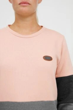 OXMO Sweatshirts Sweatshirt Trine Dames Donkergrijs / Grijs Gemêleerd / Rosa 10 OXMO Sweatshirts Sweatshirt Trine Dames Donkergrijs / Grijs Gemêleerd / Rosa -Kledingverkoopwinkel 0721b3640b06d1558f7a53414699331e