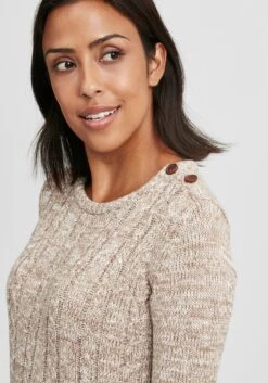 OXMO Fijngebreide Truien Trui Phia Dames Beige 10 OXMO Fijngebreide Truien Trui Phia Dames Beige -Kledingverkoopwinkel 0b79b5305b580f712b87491fbfff8e3e