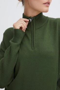 OXMO Coltruien Trui Dames Donkergroen -Kledingverkoopwinkel 0d736f3feadeda8e58e998e58d962a92