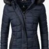 Marikoo Winterjassen Winterjas Unique Dames Nachtblauw
