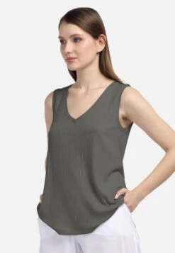 HELMIDGE Mouwloze Shirts Top Dames Groen -Kledingverkoopwinkel 0dd5a8a083d8c764dea1736f38e2ba50