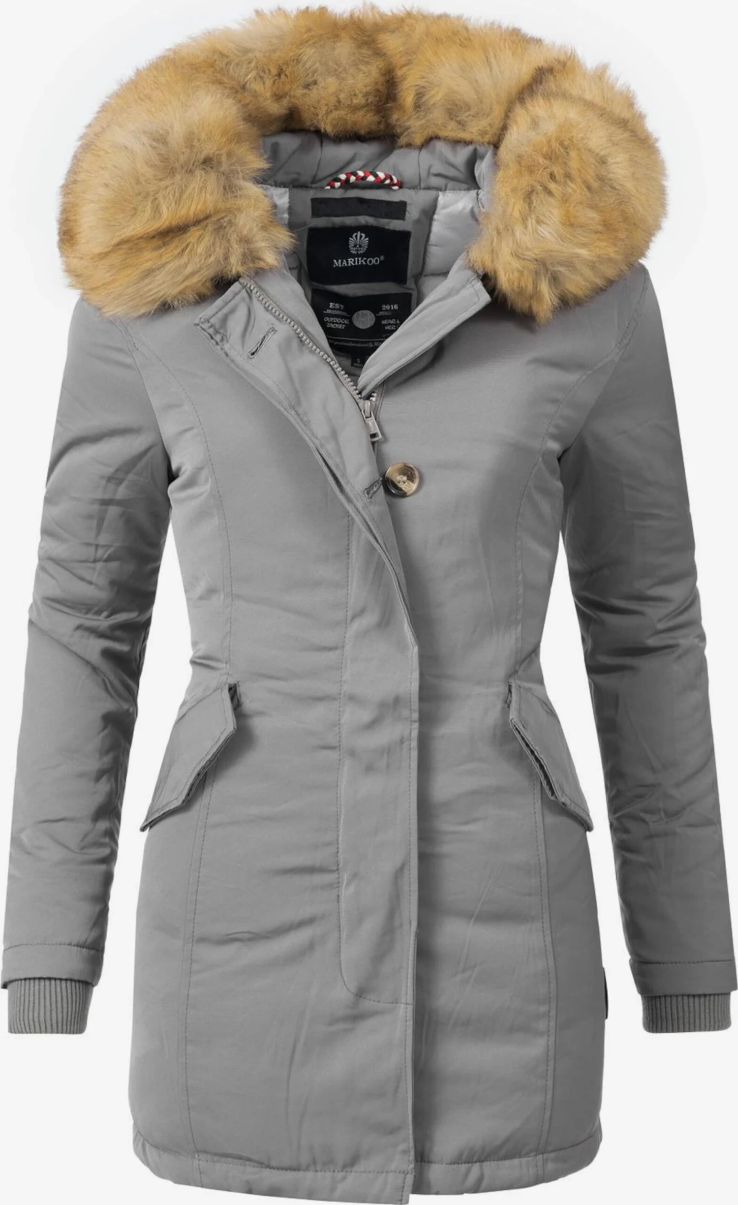 Marikoo Parkas Winterparka Karmaa Dames Grijs 1 Marikoo Parkas Winterparka Karmaa Dames Grijs