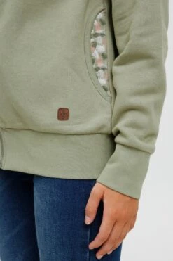 OXMO Sweatvesten Sweatvest ULLA Dames Groen 11 OXMO Sweatvesten Sweatvest ULLA Dames Groen -Kledingverkoopwinkel 10b4cbf4442baa1df5f26b764a48982b