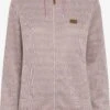 OXMO Outdoor Jassen Fleece Jas Pebbles Dames Roze