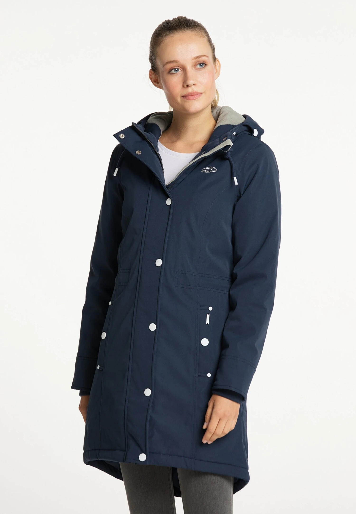 ICEBOUND Wintermantels Wintermantel Dames Marine 2 ICEBOUND Wintermantels Wintermantel Dames Marine - Afbeelding 2