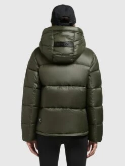 Khujo Winterjassen Winterjas Valona Dames Donkergroen -Kledingverkoopwinkel 125a9ebd09e2e7186854ce4ade673283