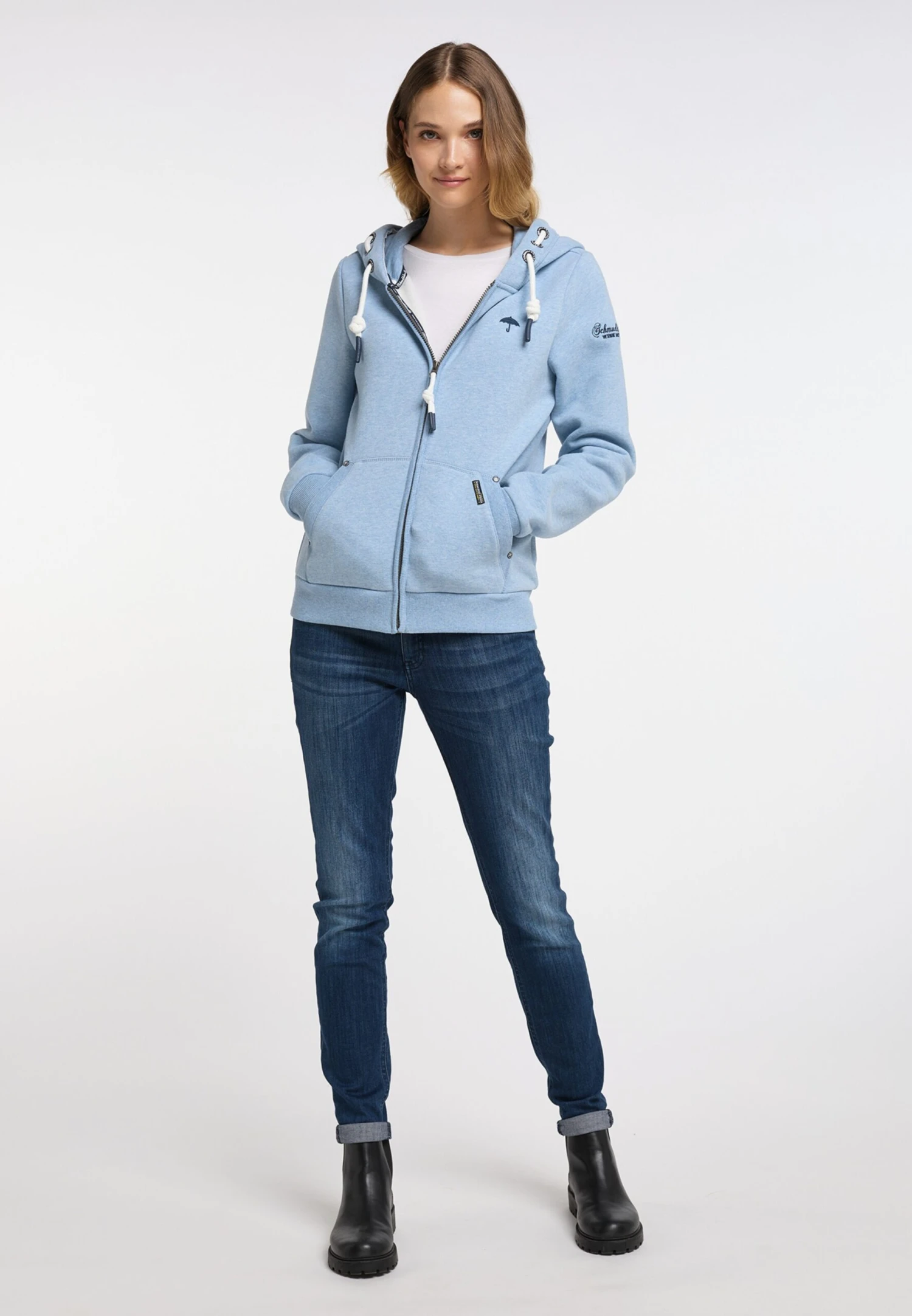 Schmuddelwedda Sweatvesten Sweatvest Dames Navy / Blauw Gemêleerd 4 Schmuddelwedda Sweatvesten Sweatvest Dames Navy / Blauw Gemêleerd - Afbeelding 4