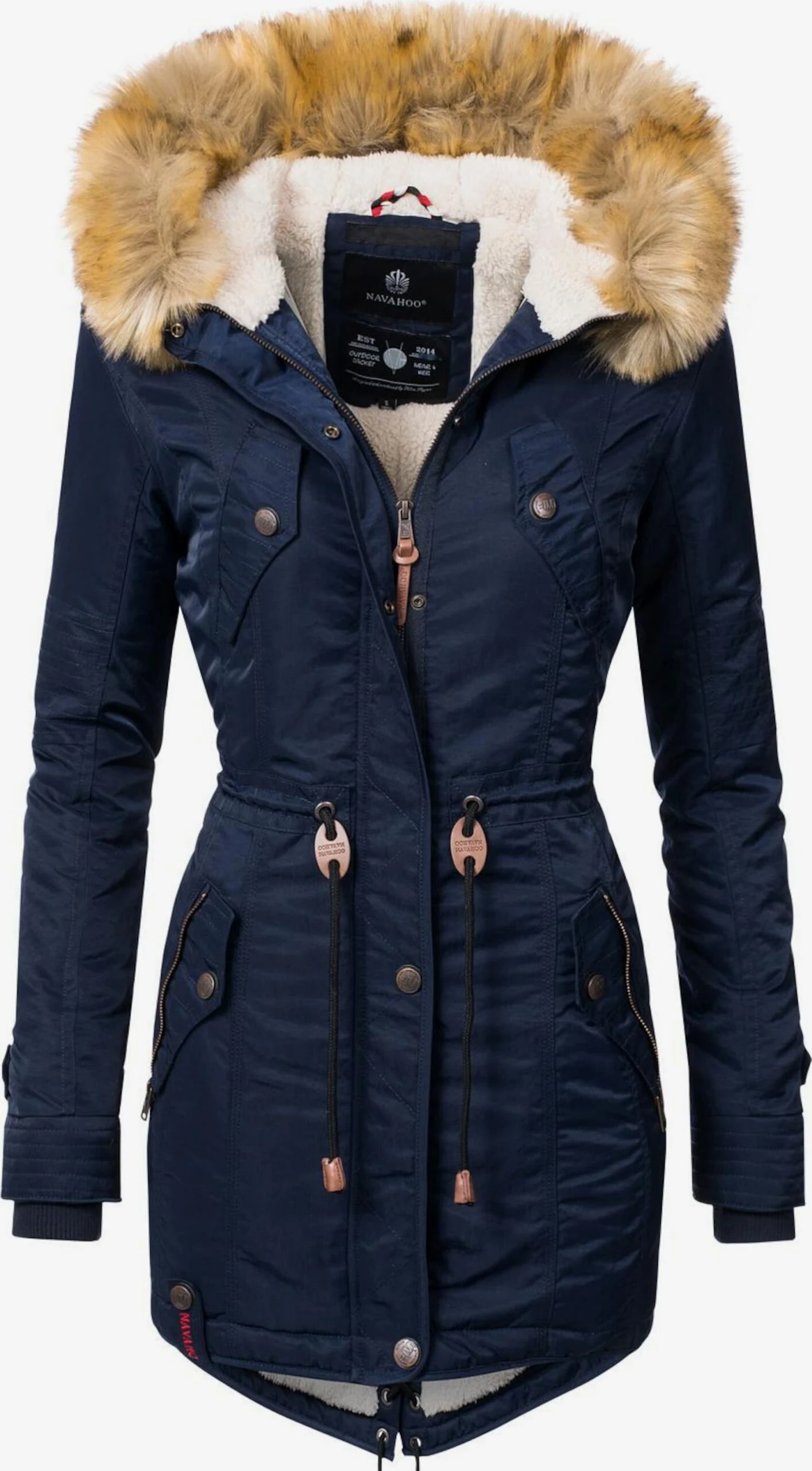 Navahoo Parkas Winterparka La Viva Dames Donkerblauw 1 Navahoo Parkas Winterparka La Viva Dames Donkerblauw