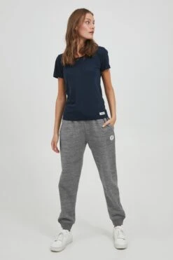 OXMO Sweatpants Loosefit Broek Heldana Dames Grijs Gemêleerd -Kledingverkoopwinkel 130cbf5d81dcd8e03297bd9b714f3675