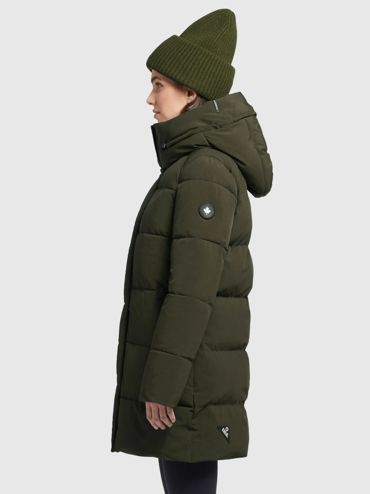 Khujo Korte Mantels Wintermantel Wente Dames Kaki 5 Khujo Korte Mantels Wintermantel Wente Dames Kaki - Afbeelding 5