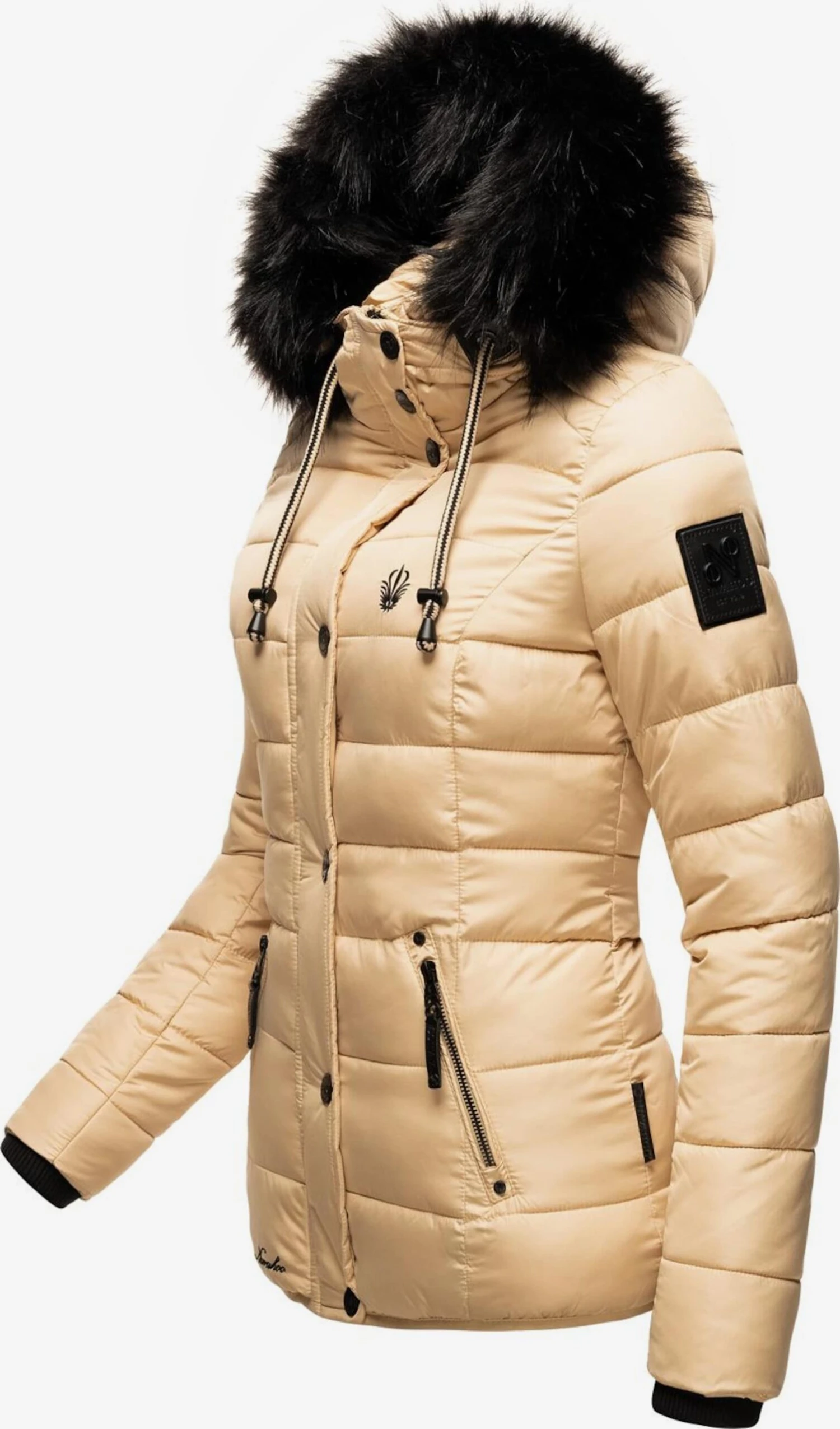 Navahoo Winterjassen Winterjas Zuckerbiene Dames Beige 2 Navahoo Winterjassen Winterjas Zuckerbiene Dames Beige - Afbeelding 2