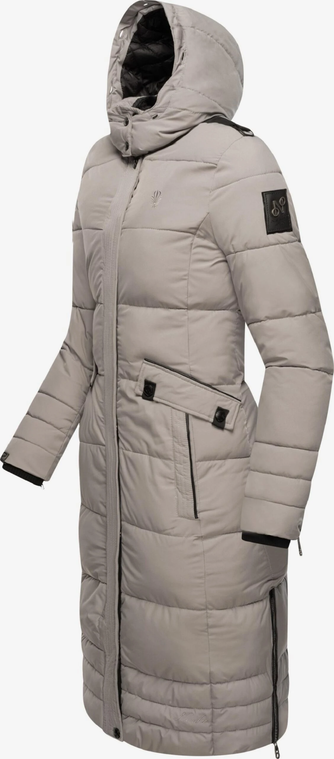 Navahoo Wintermantels Wintermantel Fahmiyaa Dames Stone Grey 4 Navahoo Wintermantels Wintermantel Fahmiyaa Dames Stone Grey - Afbeelding 4