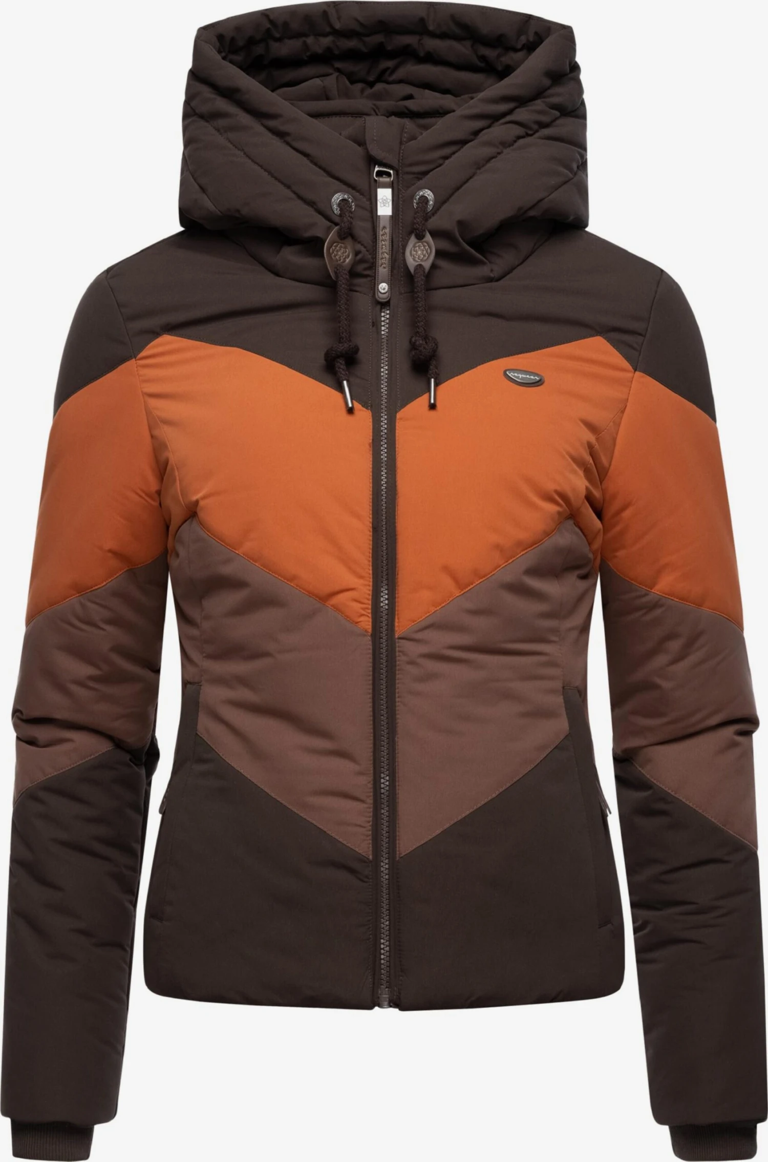 Ragwear Outdoor Jassen Functionele Jas Novva Dames Bruin / Donkerbruin 1 Ragwear Outdoor Jassen Functionele Jas Novva Dames Bruin / Donkerbruin