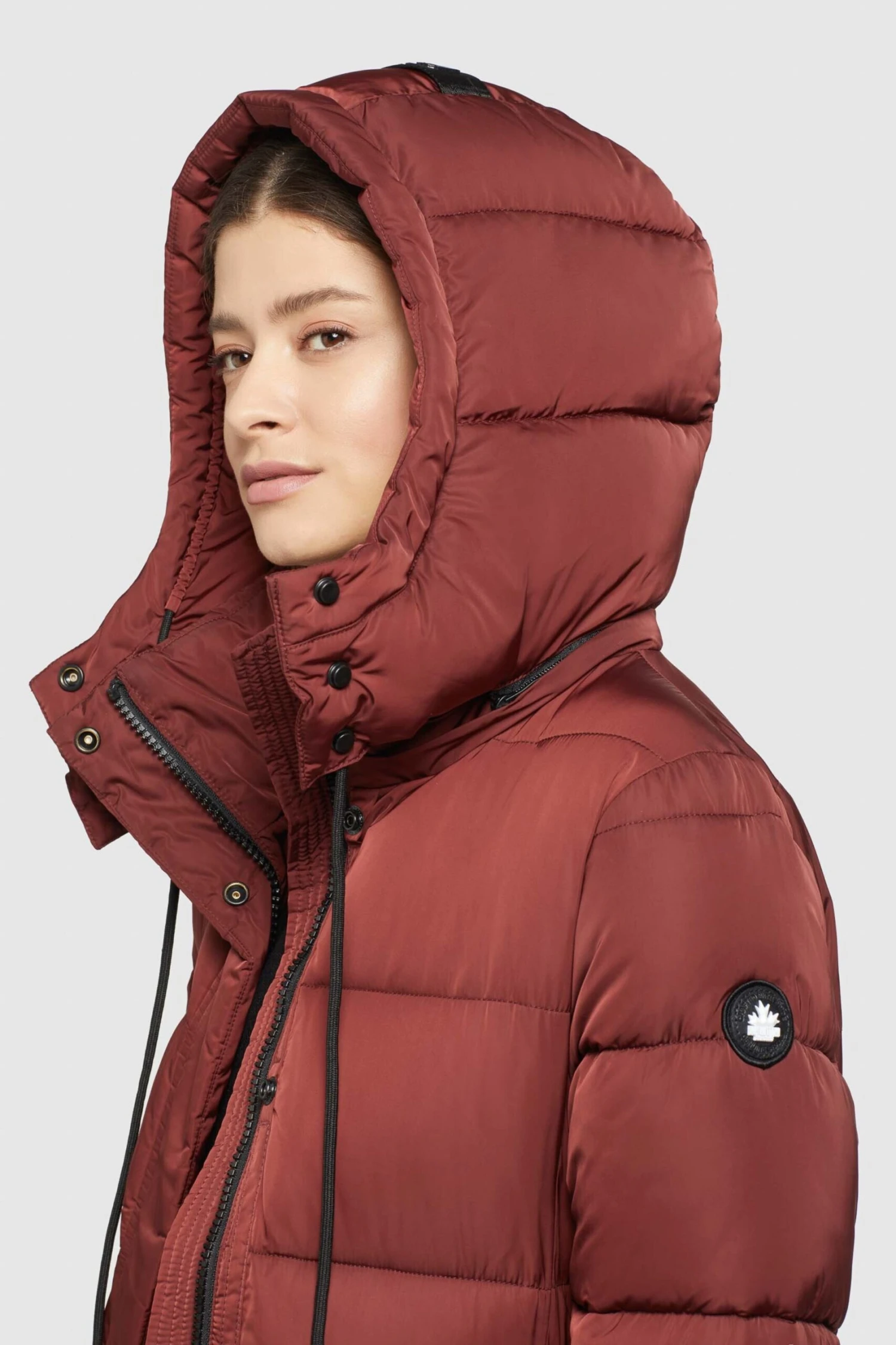 Khujo Wintermantels Wintermantel HAZELLE Dames Roestrood 7 Khujo Wintermantels Wintermantel HAZELLE Dames Roestrood - Afbeelding 7