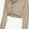 Mamalicious Vesten Gebreid Vest NEW ANNE Dames Beige
