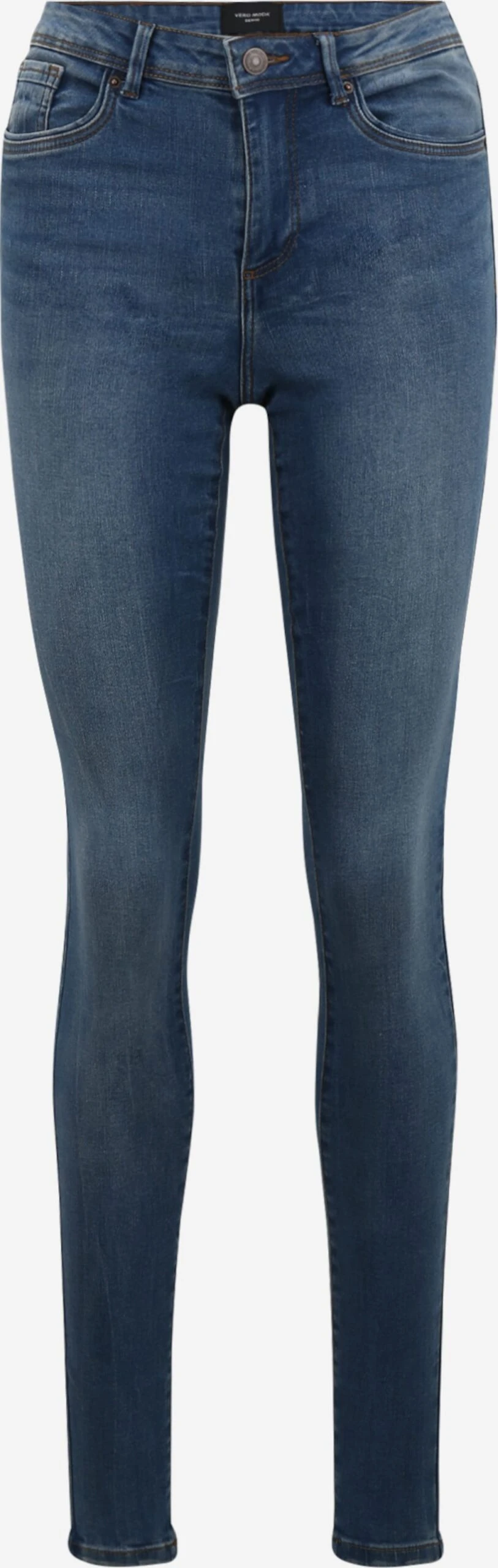 Vero Moda Tall Jeans Skinny Jeans Tanya Dames Blauw 1 Vero Moda Tall Jeans Skinny Jeans Tanya Dames Blauw