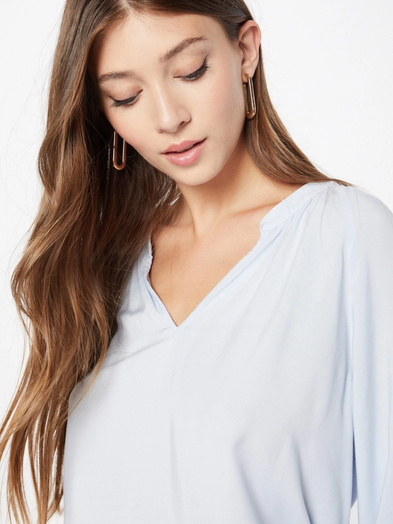 Part Two Blouses Met Korte Mouw Blouse Milean Dames Lichtblauw 2 Part Two Blouses Met Korte Mouw Blouse Milean Dames Lichtblauw - Afbeelding 2