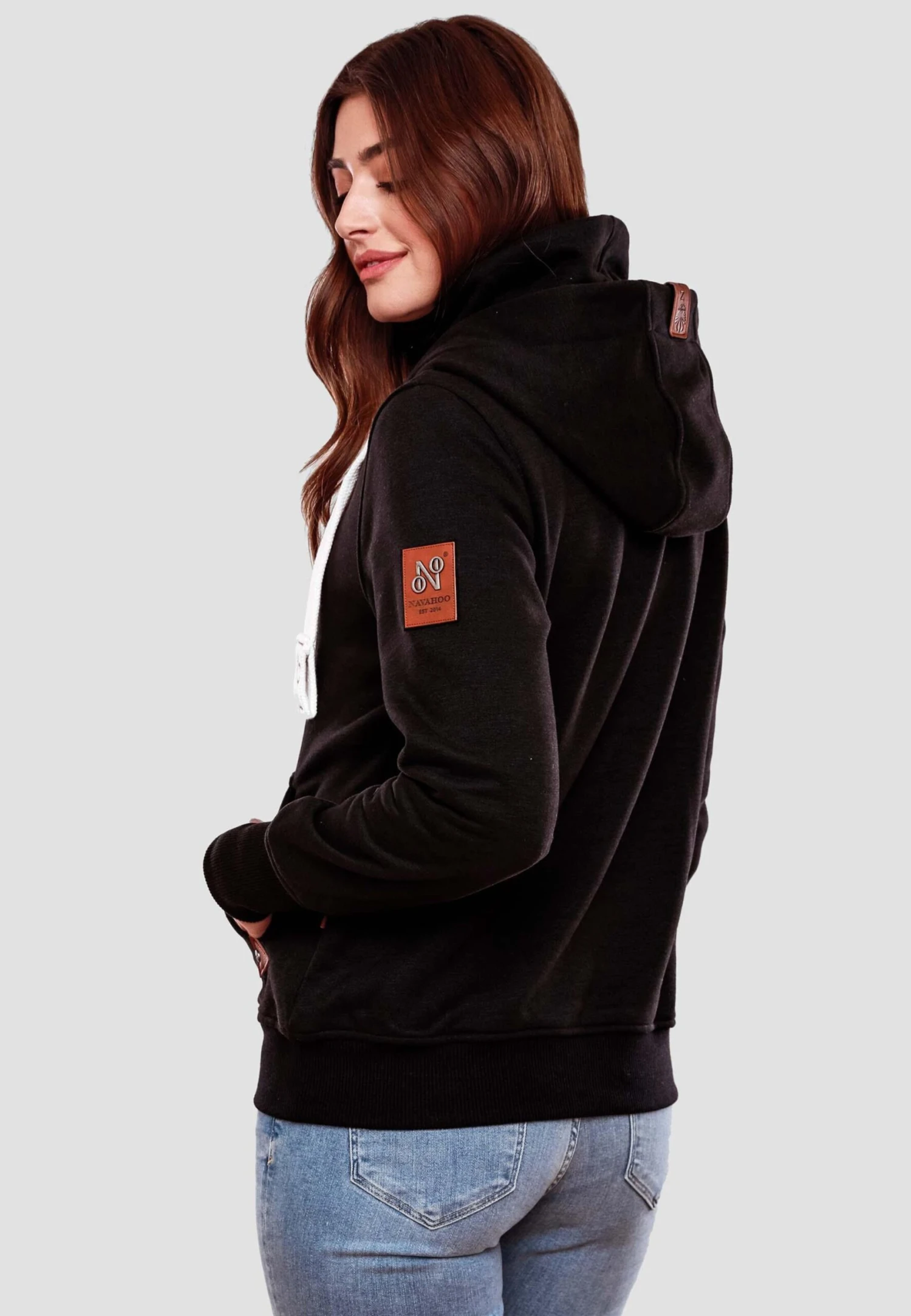 Navahoo Hoodies Sweatshirt Raniaa Dames Zwart 7 Navahoo Hoodies Sweatshirt Raniaa Dames Zwart - Afbeelding 7