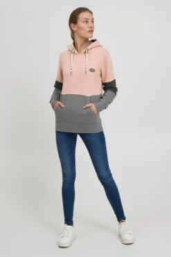 OXMO Hoodies Sweatshirt Kathrine Dames Rosa -Kledingverkoopwinkel 35f479a8086f058f897ed3e4efd38ecb