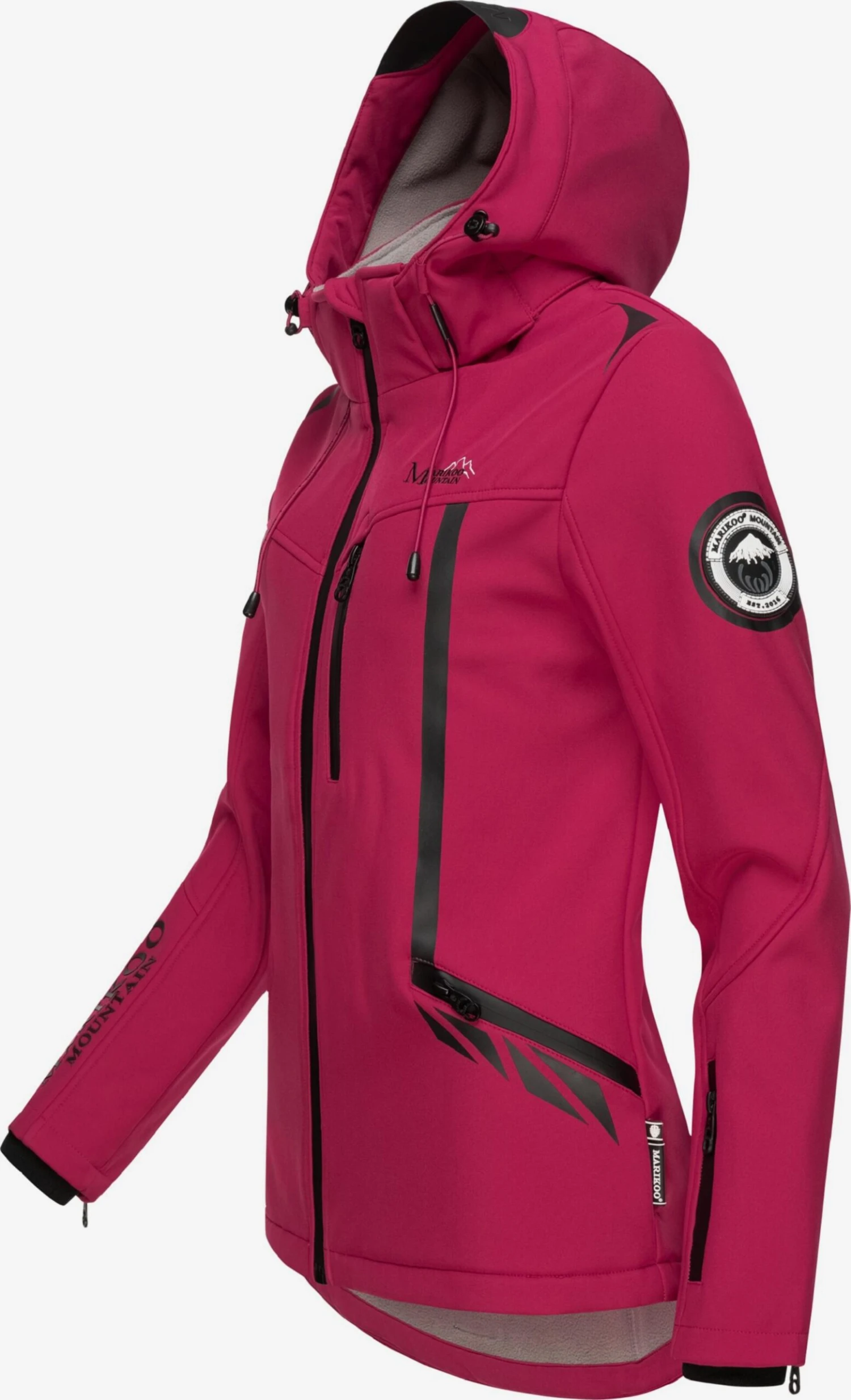 Marikoo Winterjassen Winterjas Dames Rood 2 Marikoo Winterjassen Winterjas Dames Rood - Afbeelding 2