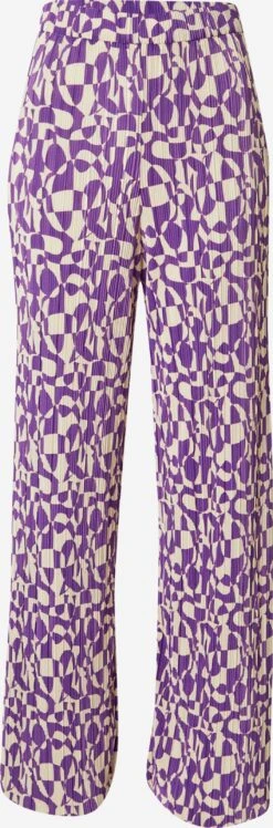 Monki Pantalons Wide Leg Broek Dames Lila