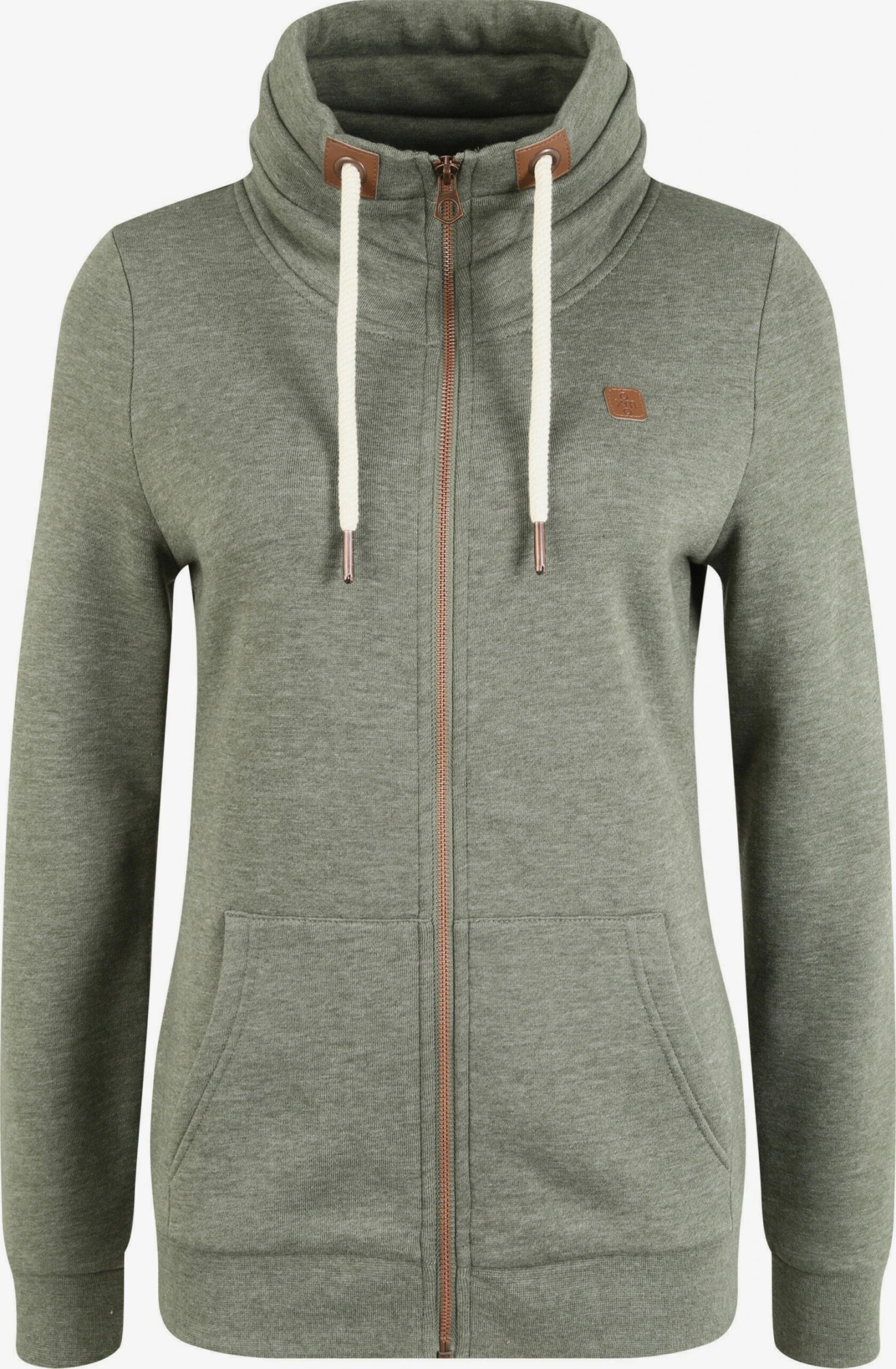 OXMO Sweatvesten Sweatvest Vicky Dames Groen 1 OXMO Sweatvesten Sweatvest Vicky Dames Groen