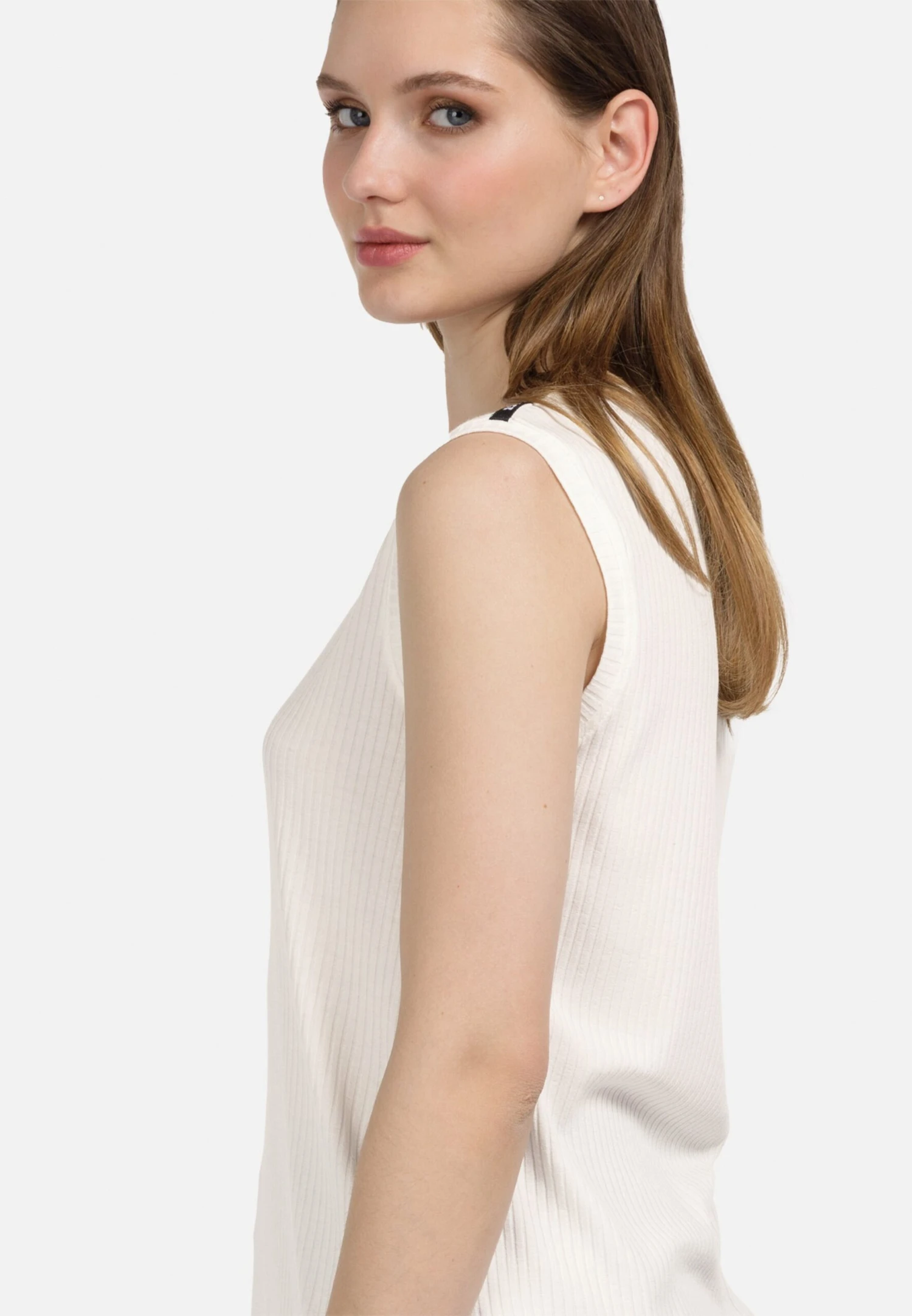 HELMIDGE Mouwloze Shirts Top Dames Wit 5 HELMIDGE Mouwloze Shirts Top Dames Wit - Afbeelding 5