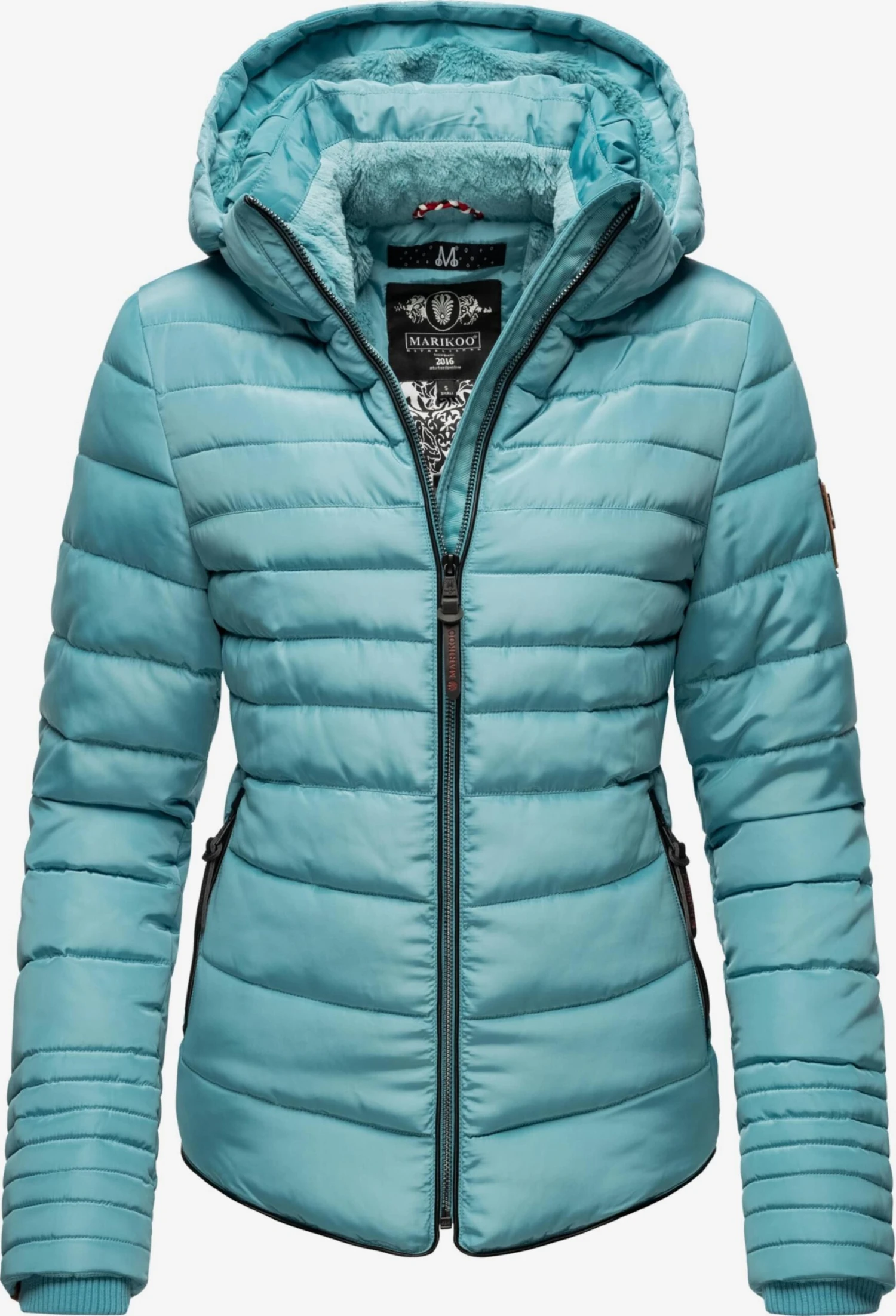 Marikoo Winterjassen Winterjas Amber Dames Blauw 1 Marikoo Winterjassen Winterjas Amber Dames Blauw