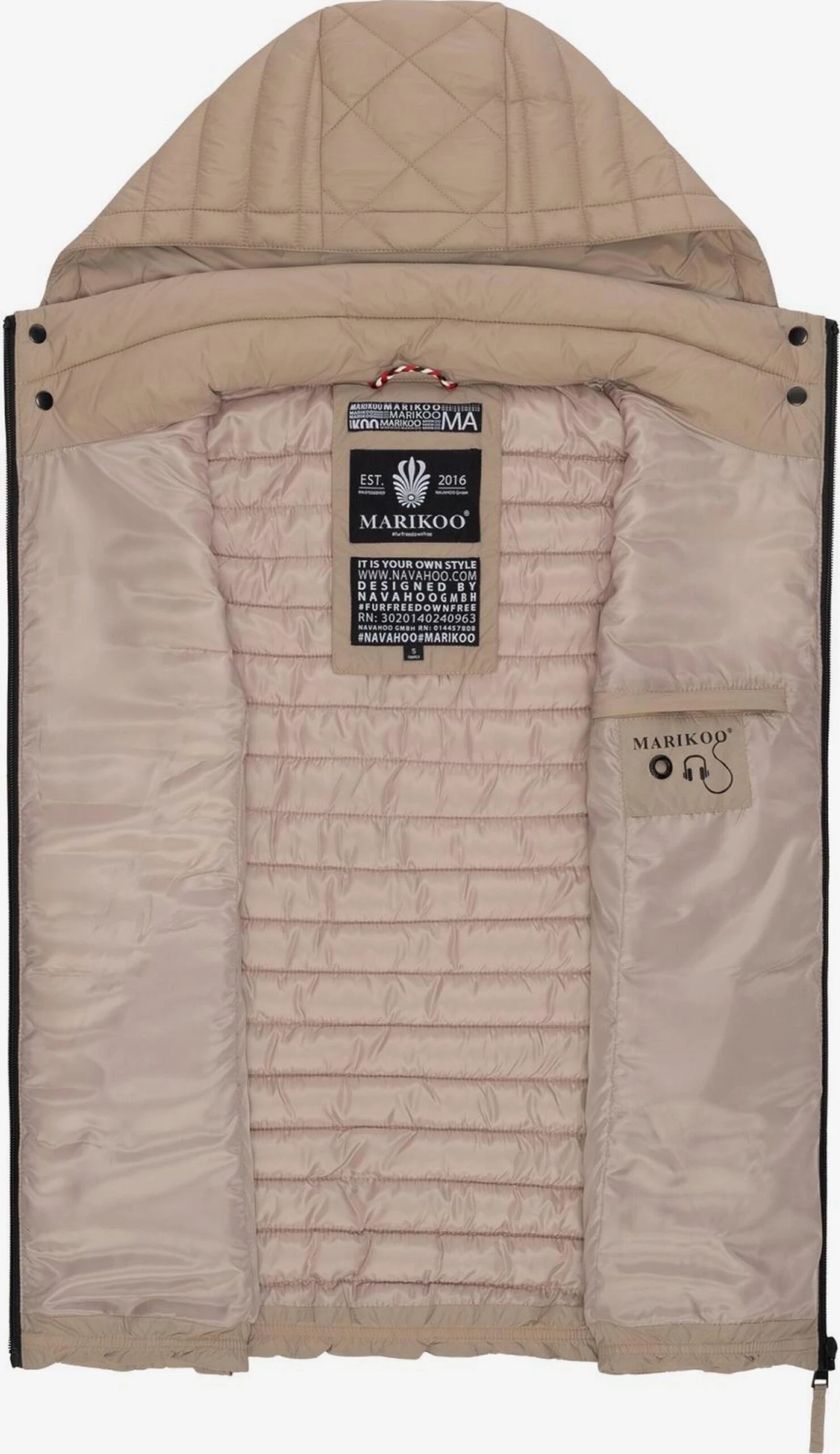 Marikoo Bodywarmers Bodywarmer Hasenpfote Dames Lichtbruin 5 Marikoo Bodywarmers Bodywarmer Hasenpfote Dames Lichtbruin - Afbeelding 5