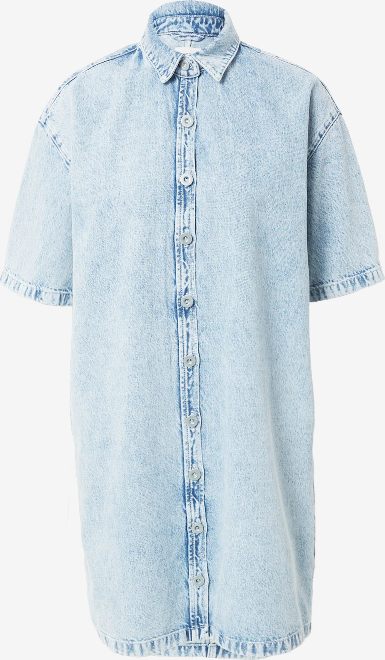 Mustang Blousejurken Blousejurk Perry Dames Blauw 1 Mustang Blousejurken Blousejurk Perry Dames Blauw