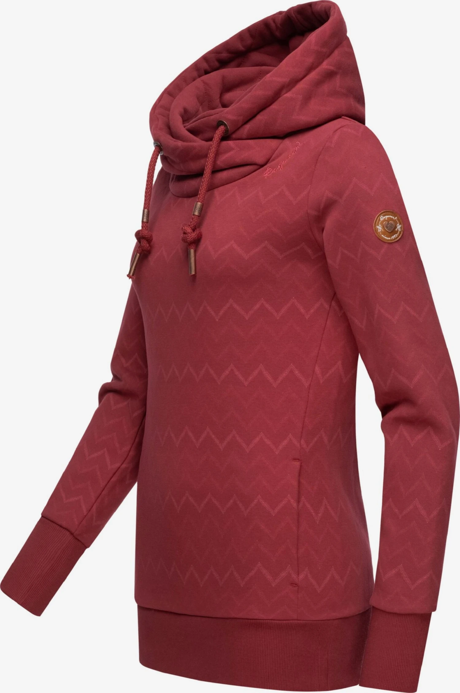 Ragwear Hoodies Sweatshirt Dames Wijnrood 2 Ragwear Hoodies Sweatshirt Dames Wijnrood - Afbeelding 2