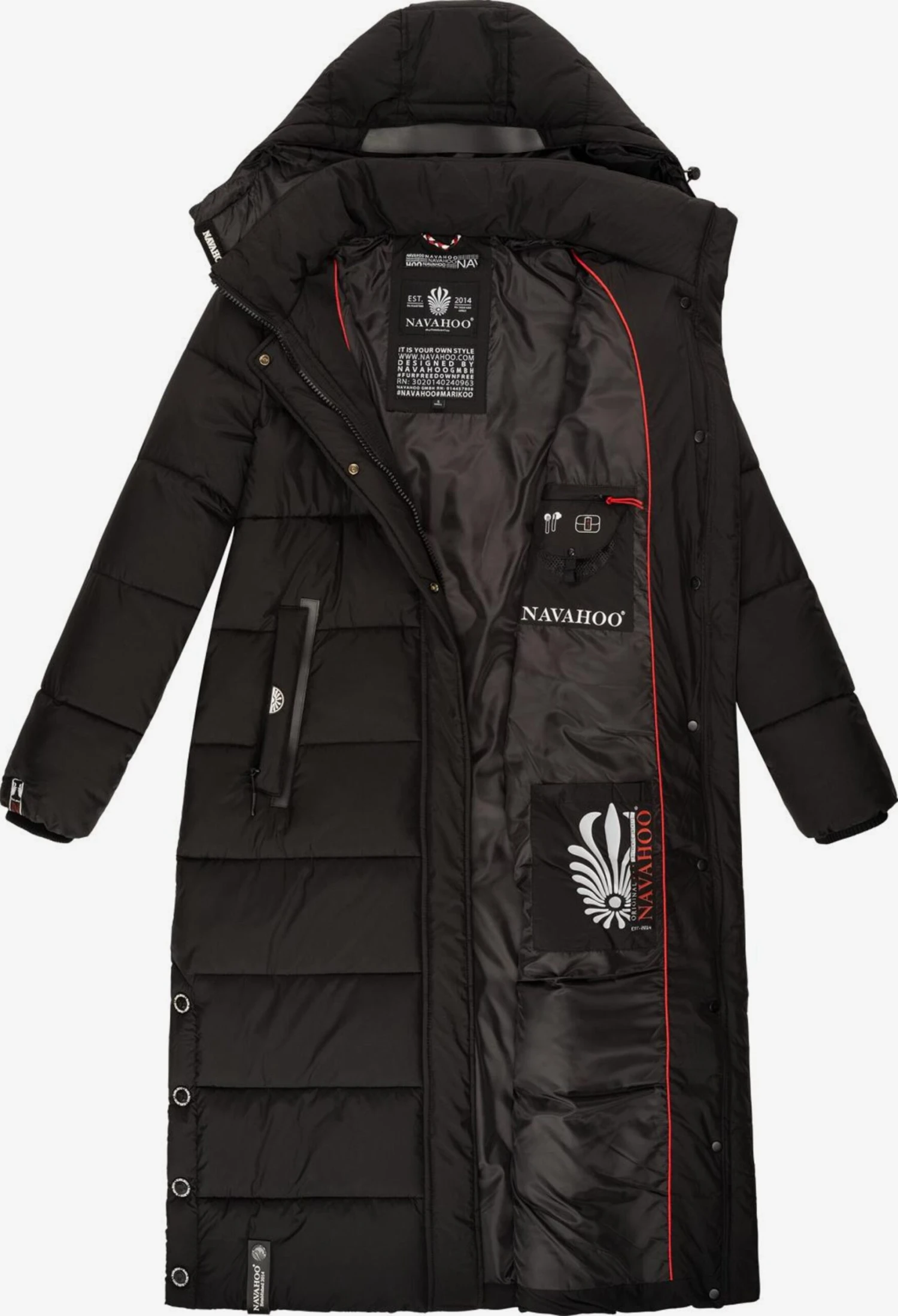 Navahoo Regenmantels Functionele Mantel Dames Zwart 4 Navahoo Regenmantels Functionele Mantel Dames Zwart - Afbeelding 4