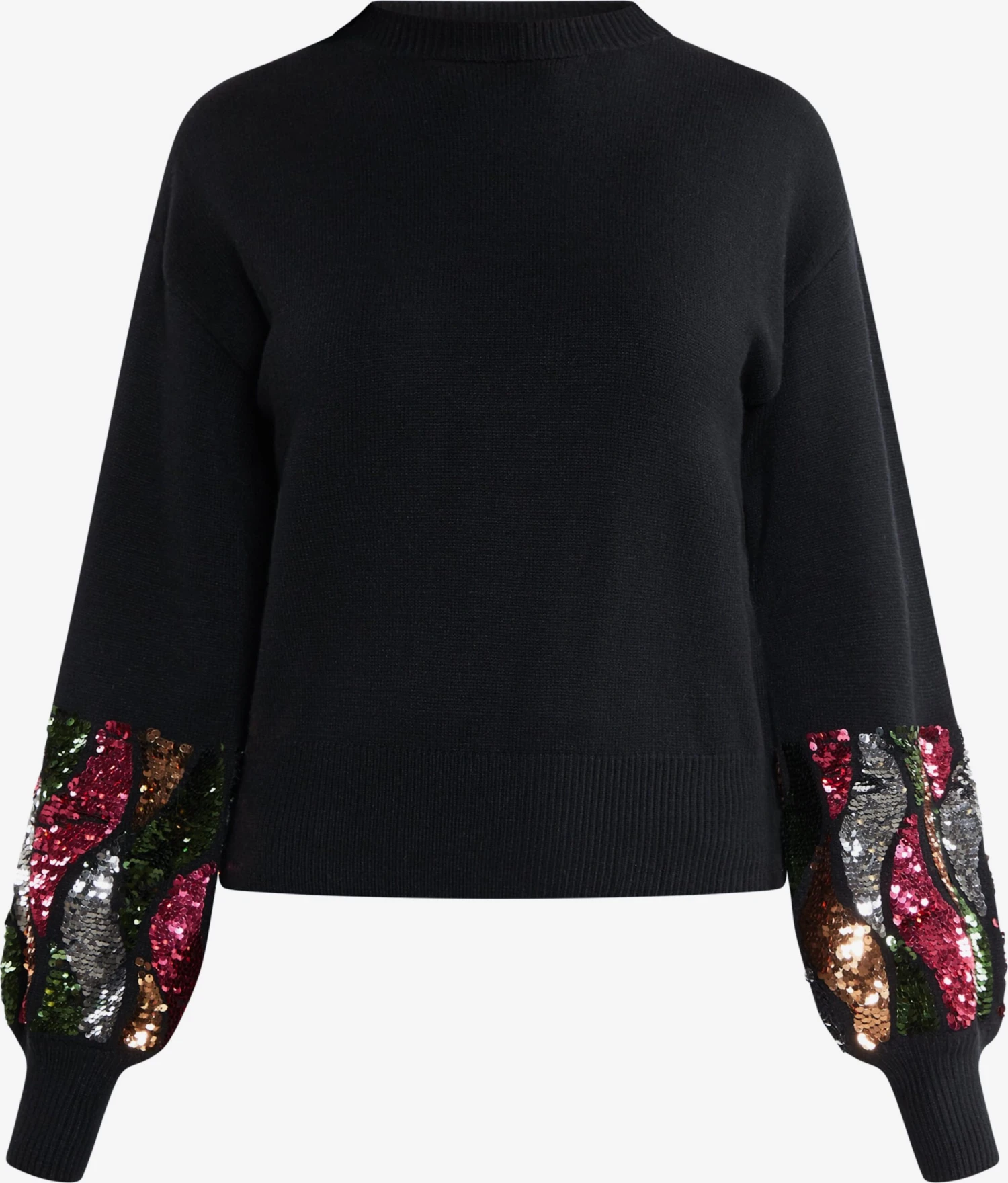 Faina Fijngebreide Truien Trui Caneva Dames Zwart 1 Faina Fijngebreide Truien Trui Caneva Dames Zwart