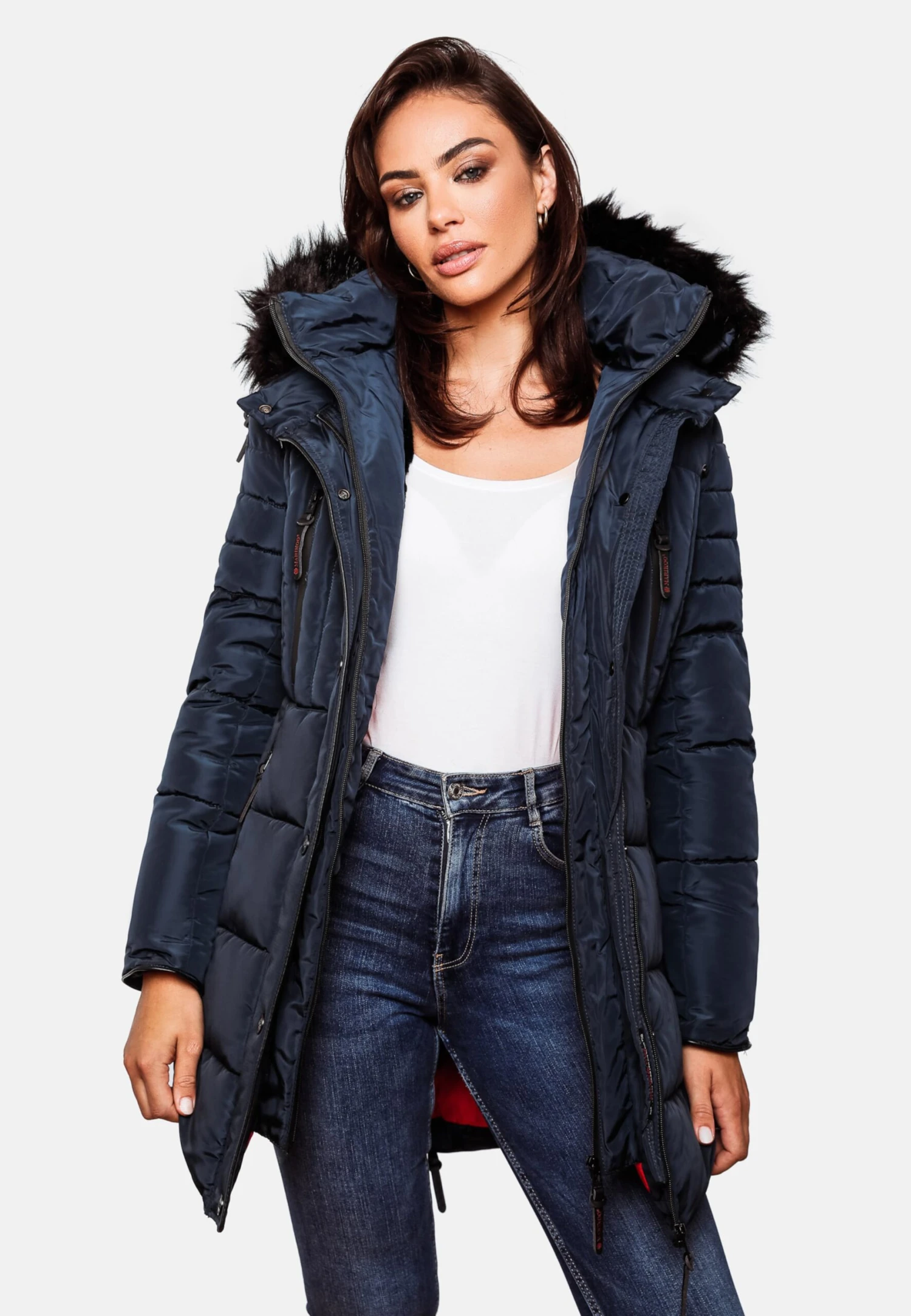 Marikoo Wintermantels Wintermantel Moonshine Dames Blauw 8 Marikoo Wintermantels Wintermantel Moonshine Dames Blauw - Afbeelding 8