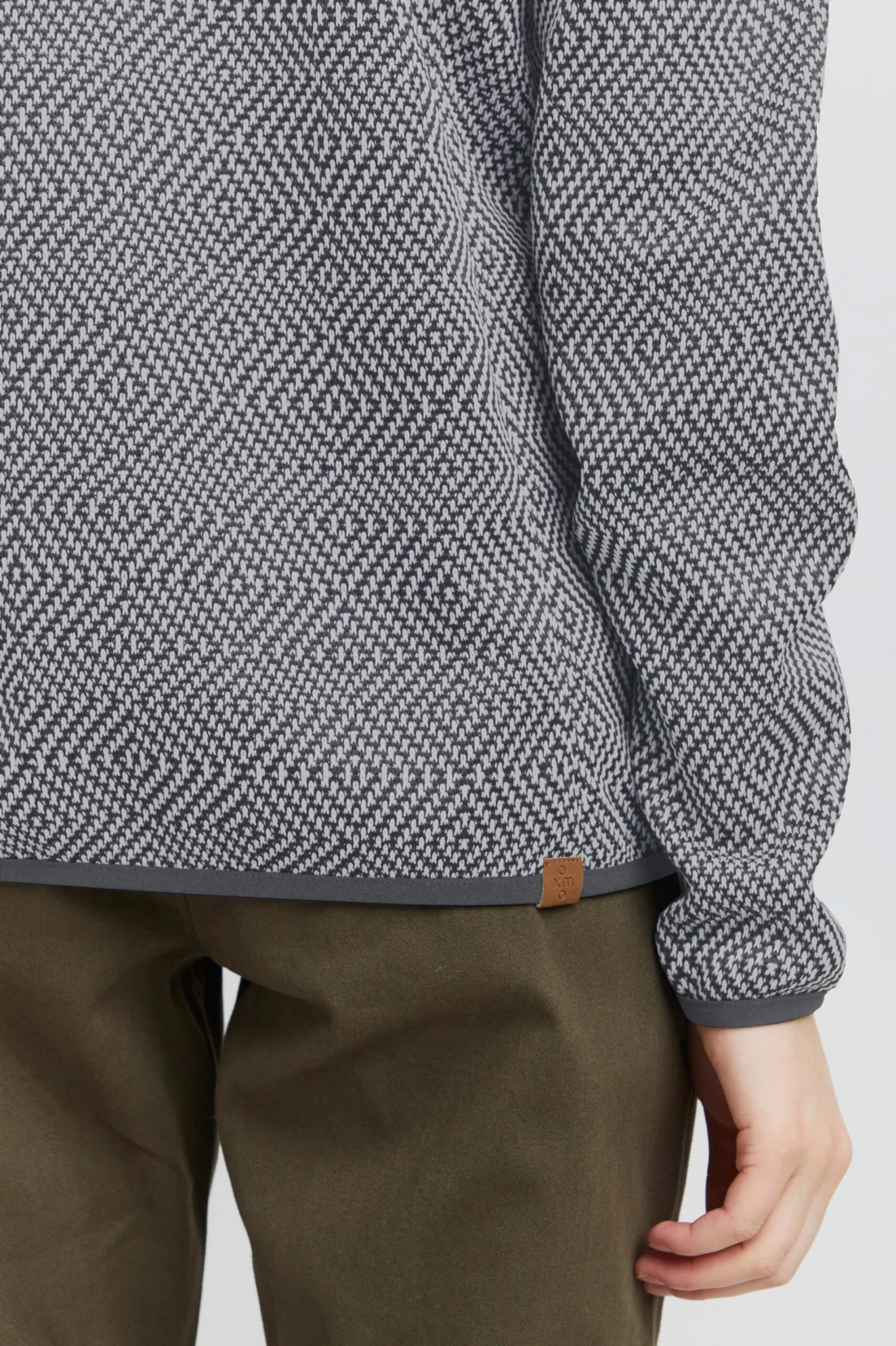 OXMO Outdoor Jassen Fleece Jas Pebbles Dames Grijs 6 OXMO Outdoor Jassen Fleece Jas Pebbles Dames Grijs - Afbeelding 6