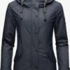 Navahoo Winterjassen Winterjas Lindraa Dames Donkerblauw