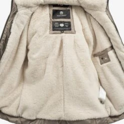 Navahoo Winterjassen Winterjas Megan Dames Beige -Kledingverkoopwinkel 5ac9c09a40aab983fa831892936df56e