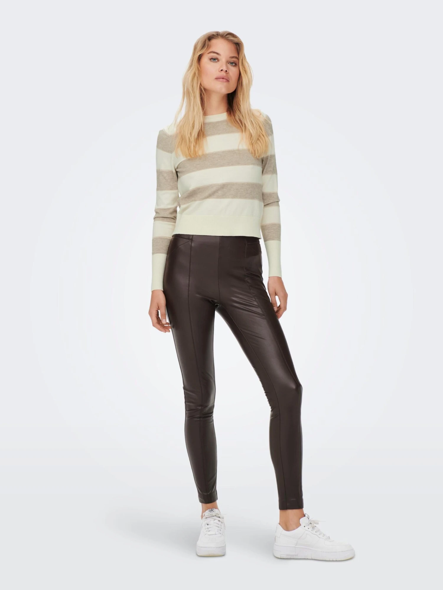 ONLY Fijngebreide Truien Trui Ibi Dames Wit 4 ONLY Fijngebreide Truien Trui Ibi Dames Wit - Afbeelding 4