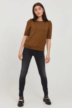 B.young T-shirts Shirt BYPUSTI Dames Bruin -Kledingverkoopwinkel 5e703736201ca73d5b1cd12b9170cabb