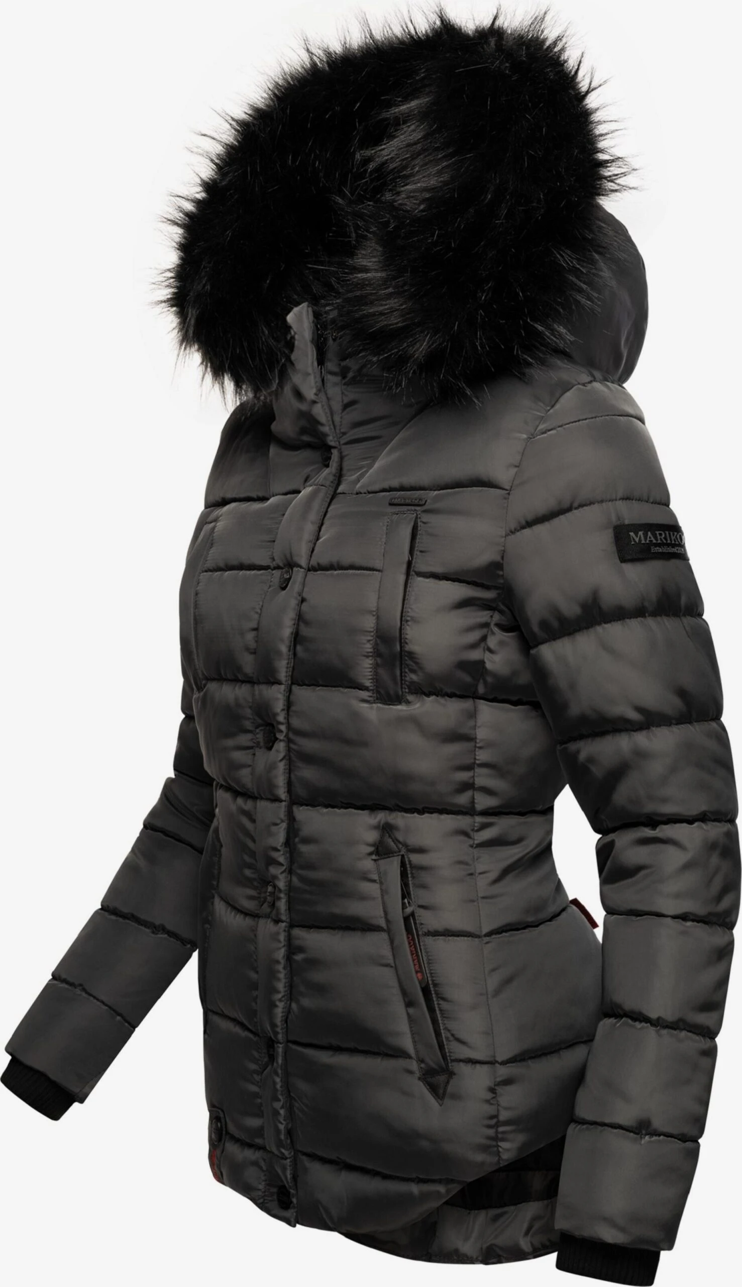 Marikoo Winterjassen Winterjas Lotusblüte Dames Aardetinten 2 Marikoo Winterjassen Winterjas Lotusblüte Dames Aardetinten - Afbeelding 2