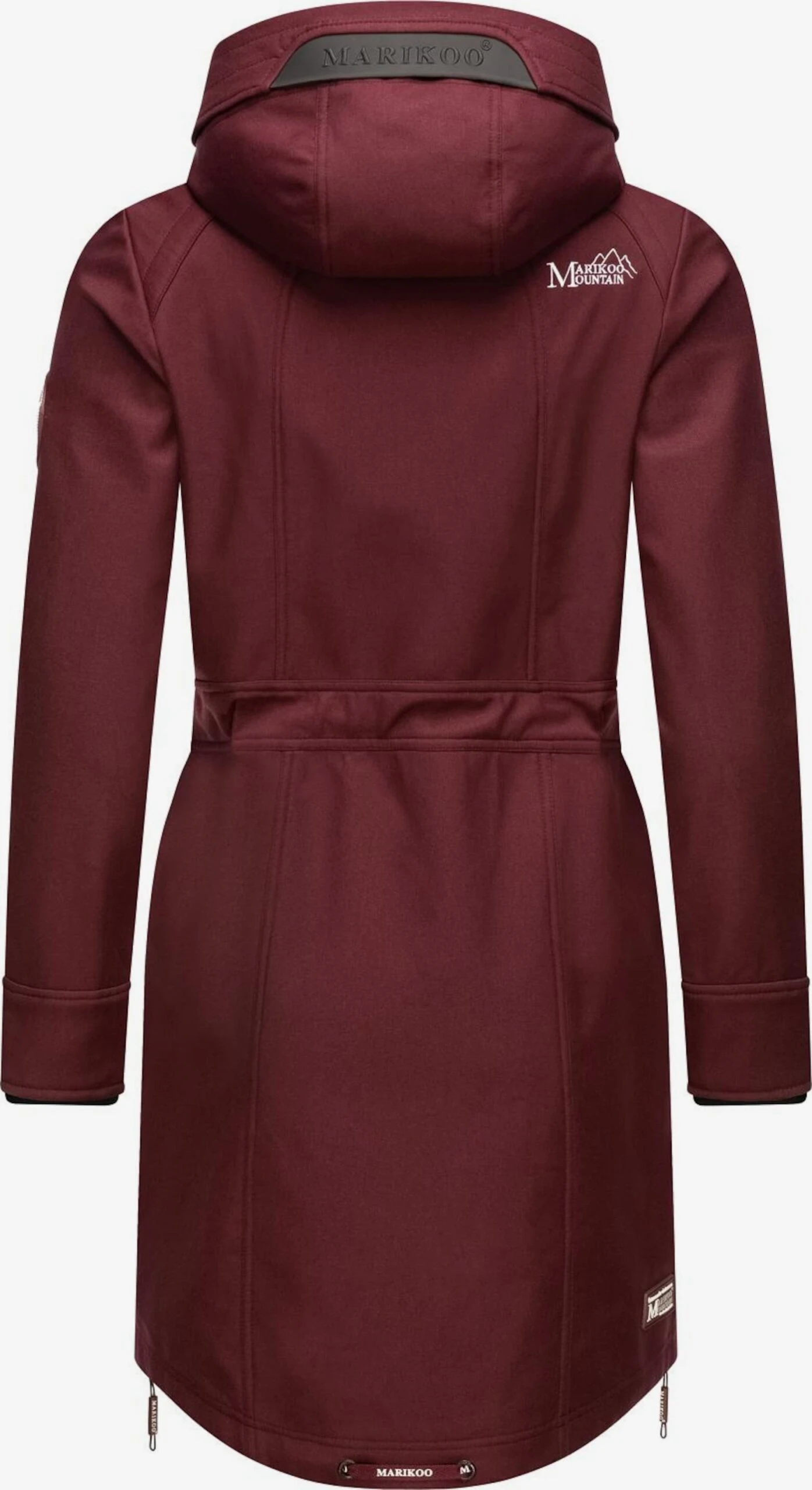 Marikoo Parkas Tussenparka Dames Bordeaux 4 Marikoo Parkas Tussenparka Dames Bordeaux - Afbeelding 4