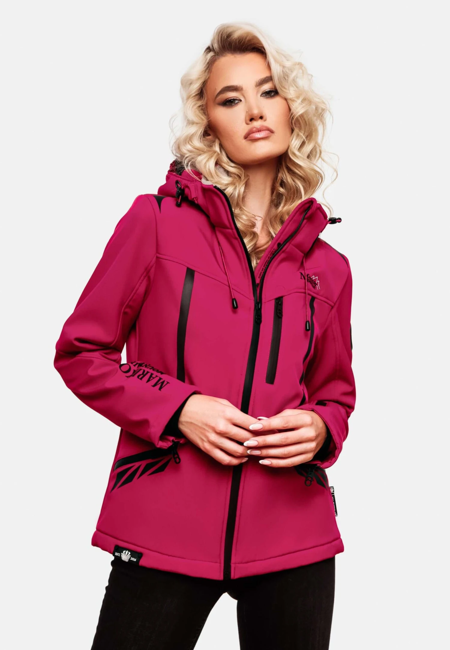 Marikoo Winterjassen Winterjas Dames Rood 6 Marikoo Winterjassen Winterjas Dames Rood - Afbeelding 6