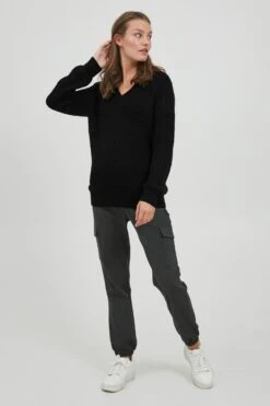 OXMO Basic Truien Trui Lavea Dames Zwart 8 OXMO Basic Truien Trui Lavea Dames Zwart -Kledingverkoopwinkel 67c7cc4f36b5b3b84840ad5f9932e86b