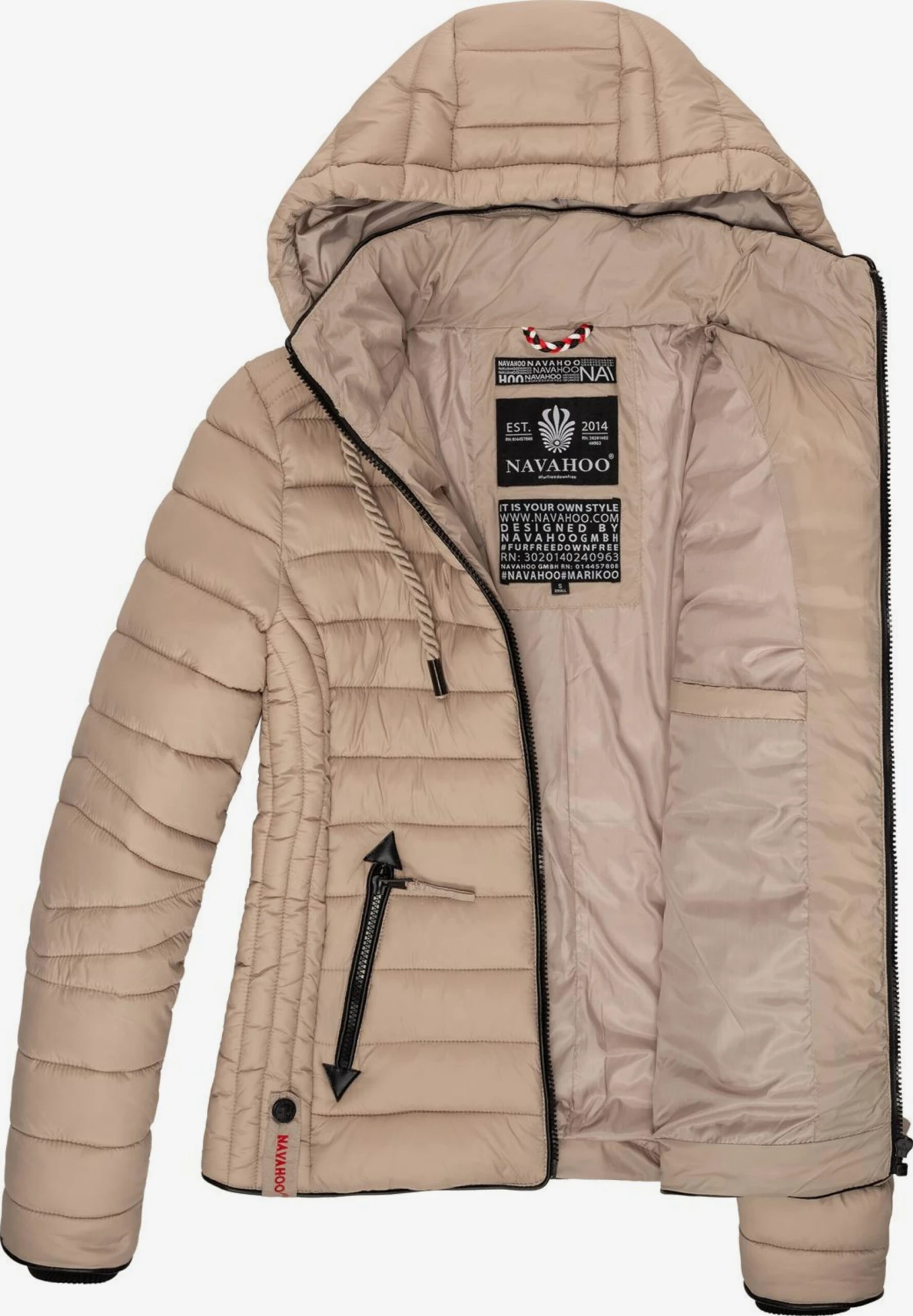 Navahoo Tussenjassen Tussenjas Lulana Dames Taupe 6 Navahoo Tussenjassen Tussenjas Lulana Dames Taupe - Afbeelding 6