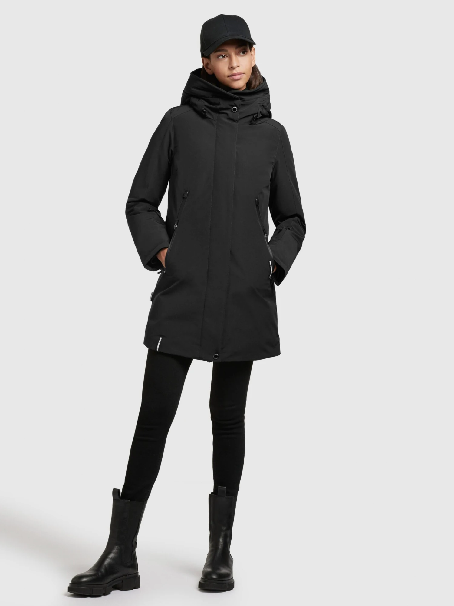 Khujo Winterjassen Winterjas Viona 3 Dames Zwart 3 Khujo Winterjassen Winterjas Viona 3 Dames Zwart - Afbeelding 3