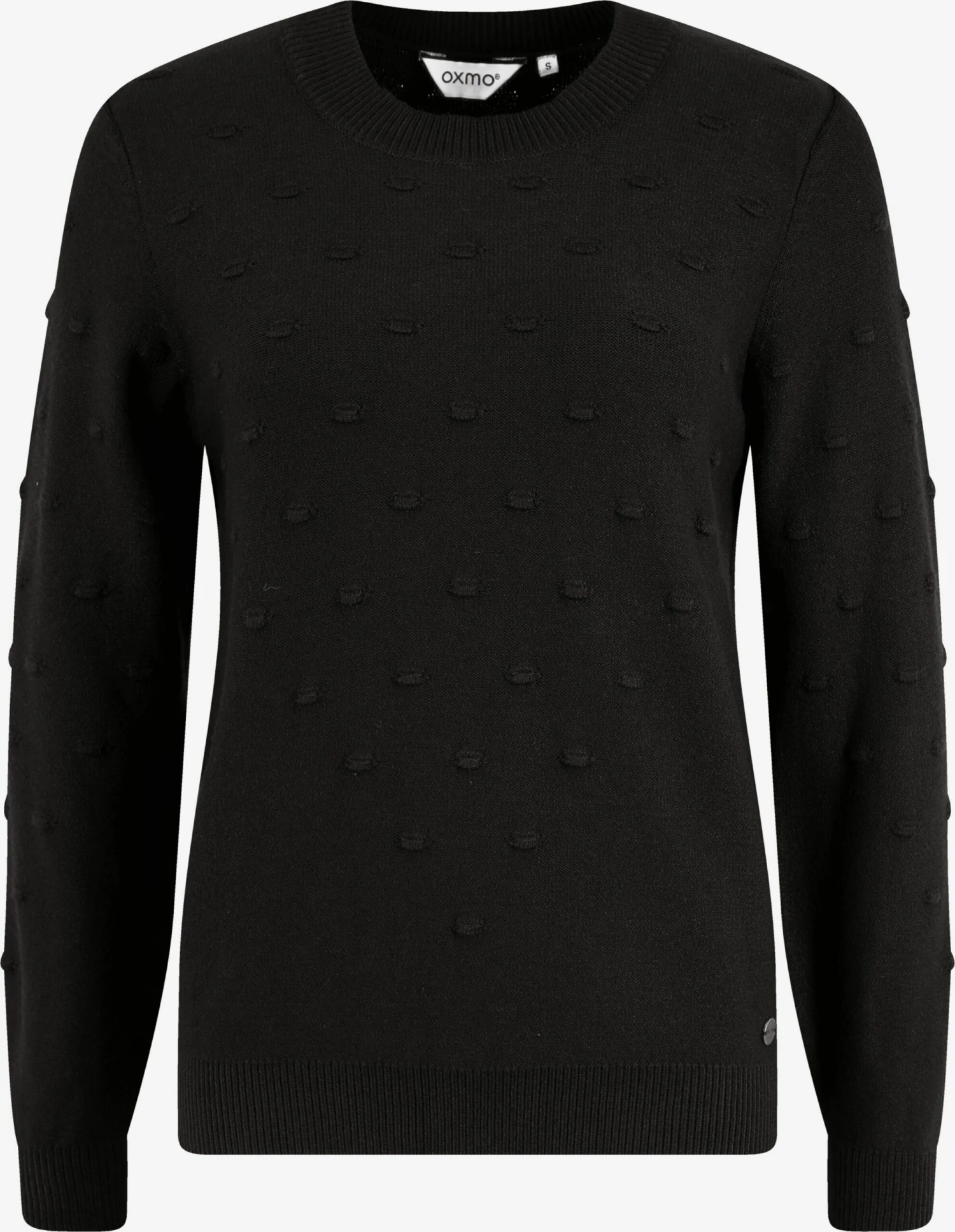 OXMO Fijngebreide Truien Trui Dotta Dames Zwart 1 OXMO Fijngebreide Truien Trui Dotta Dames Zwart