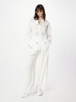 MOSS COPENHAGEN Overhemden Blouse Elvyne Dames Wit -Kledingverkoopwinkel 76568a9b00c2f0fc4c308a0144fe09ac